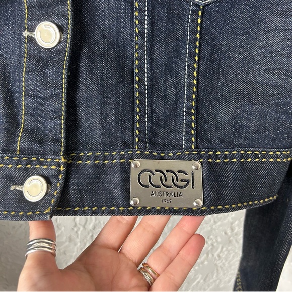 COOGI | Cropped Embellished Denim Jacket - Picture 8 of 16